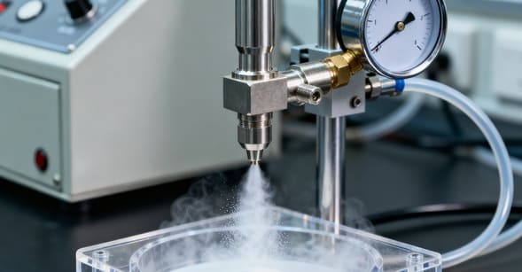 Understanding the Influence of Atomization Pressure on Granule Size Distribution in Industrial Spray Drying